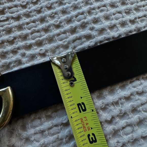 Black faux leather belt - Picture 12 of 12
